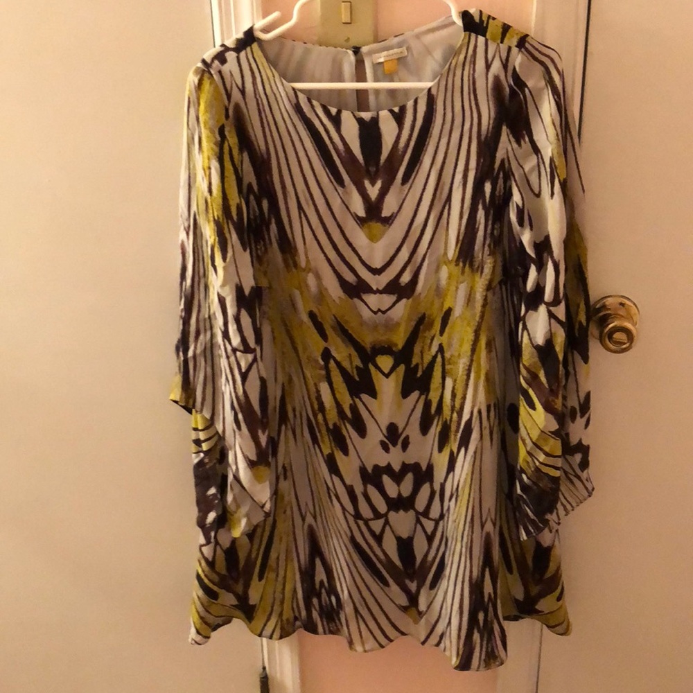 Anthropologie leifsdottir silk dress 6